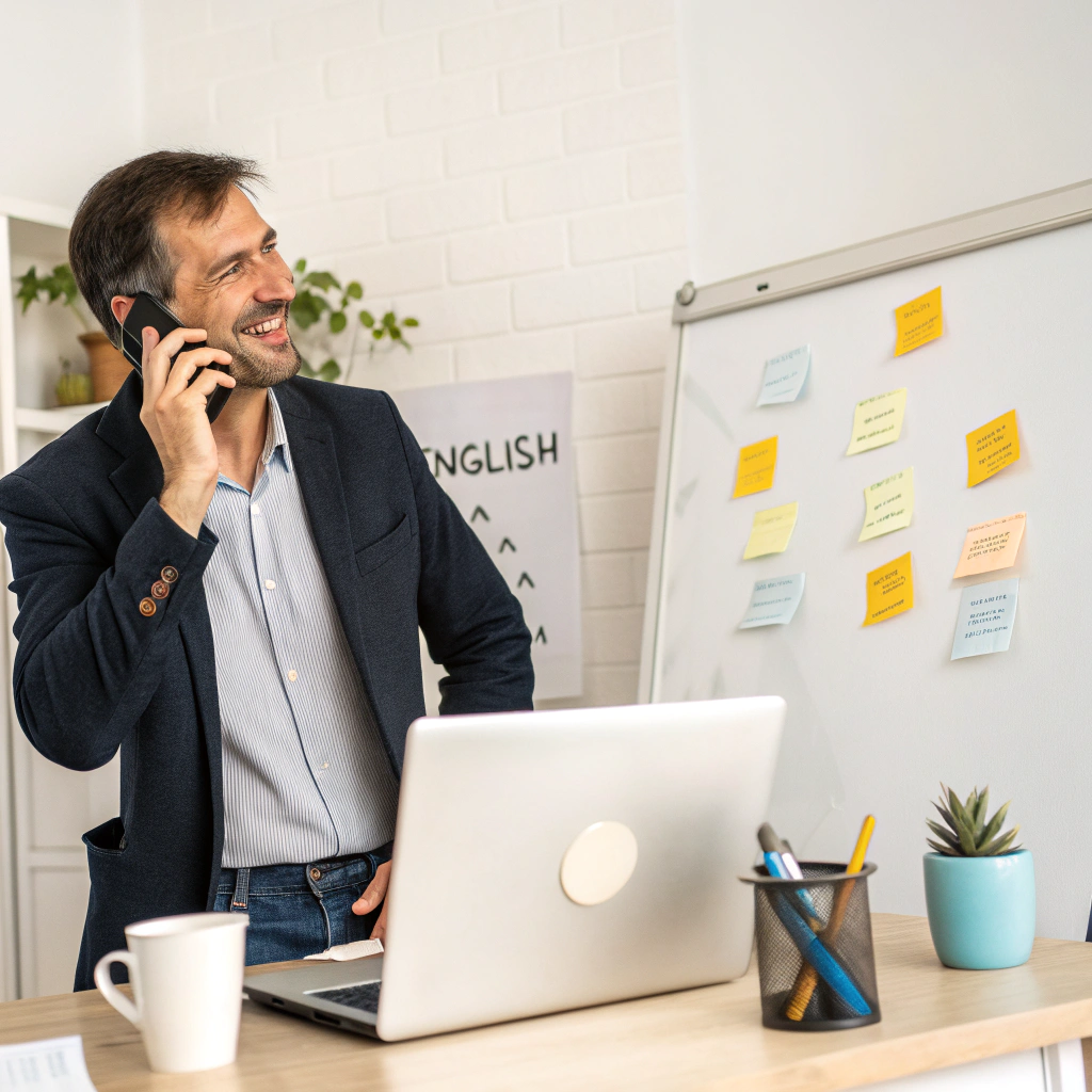 image idea a well dressed adult in a home office